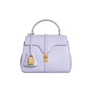 CELINE Satin Cow Leather Shoulder Bag, Crossbody Bag, Handbag Mini Women's Light Lavender