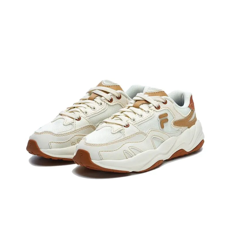 FILA FUSION Flash Sneakers 'White Brown' Women's-2