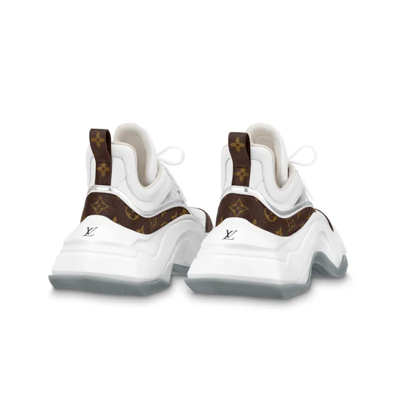 LOUIS VUITTON Archlight 2.0 Low-Top Sports Casual Shoes Women's White Brown-3