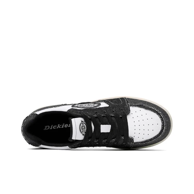 Dickies Low Top Skateboard Shoes Men's Black White-2