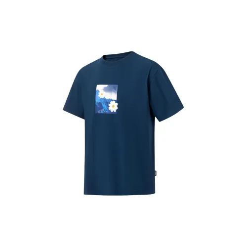 LiNing T-Shirts Unisex Moon Sea Blue