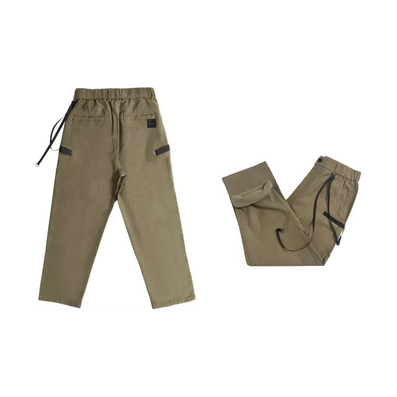 Ricky Tenko Knitted Sports Pants Unisex Khaki-2