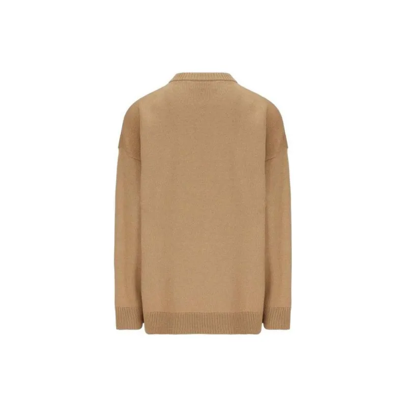 Burberry Wool Round Neck Knitwear Men's Camel 80443321-1