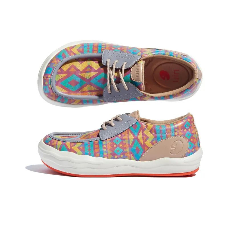 U.IN Painted Travel Shoes Andalusia 8 Artistic Collection Low-Top Stylish Skateboarding Shoes Women's-2