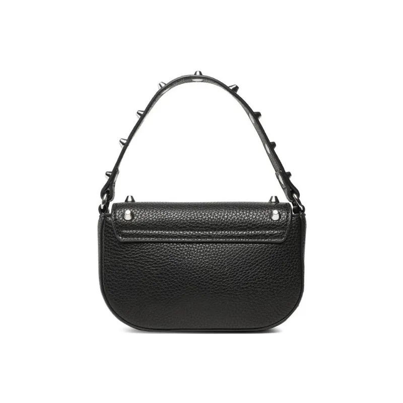 VERSACE JEANS COUTURE Litchi Grain Leather Chain Shoulder Bag Crossbody Handbag Shoulder Bag Women's Black-3