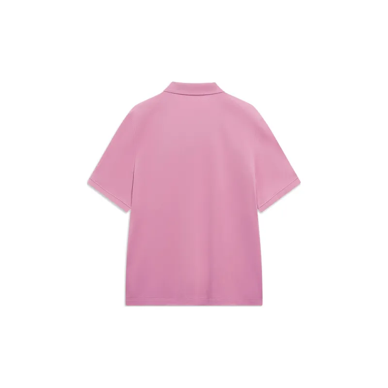 LINING Sports Trend Series Polo Shirts Men Light Rose Red-1