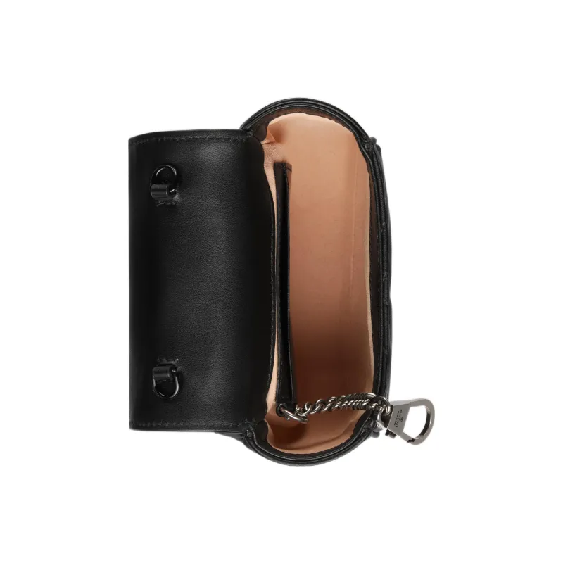 GUCCI GG Marmont Leather Fanny Pack Women's Black-13