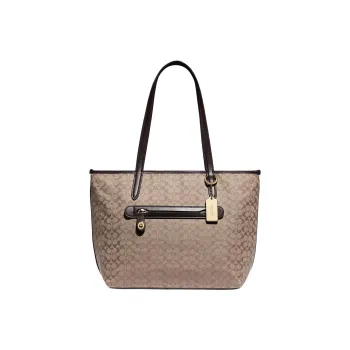 COACH Taylor Iconic Jacquard With Smooth Leather Tote Bag Shopping Bag Handbag Shoulder Bag Women's