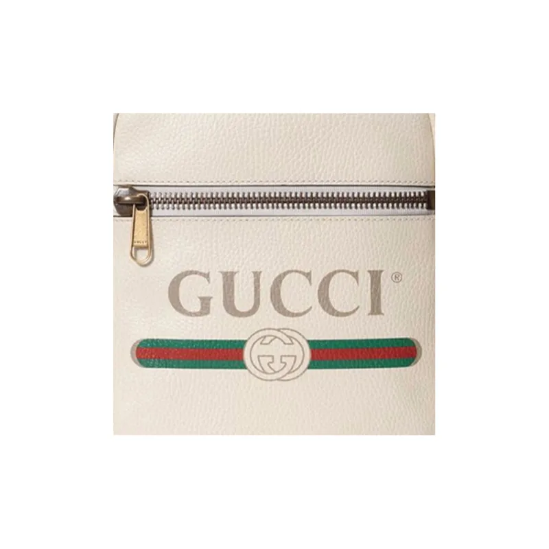 GUCCI Leather Camera Bags Crossbody Bag Shoulder Bag Unisex White-5