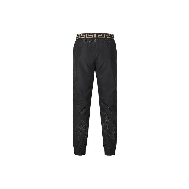 VERSACE SS22 Knitted Sweatpants Men's Black-1