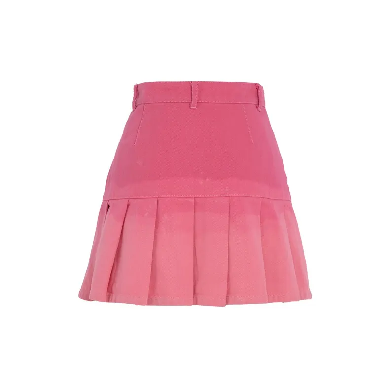SNBL Denim Short Skirts Women's Pink-1