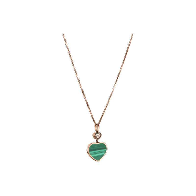 Chopard Happy Hearts Necklaces Women's Green-1