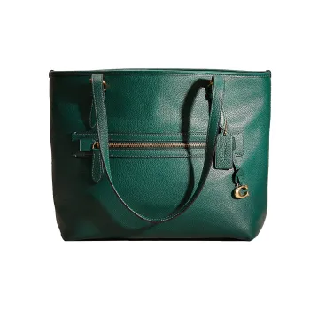 COACH Taylor Polished Pebbled Leather Tote Bag Shopping Bag Handbag Shoulder Bag Women's Jasper