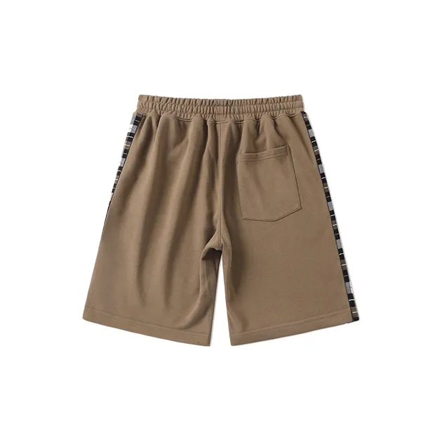 LAMLICKA Casual Shorts Unisex Brown-1