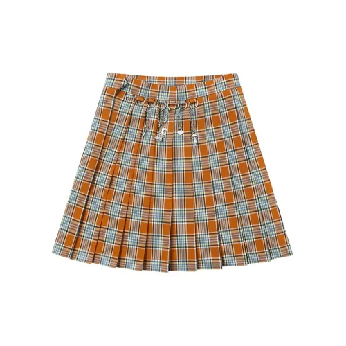 BETWEENAND Casual Long Skirts Women's Orange Soda