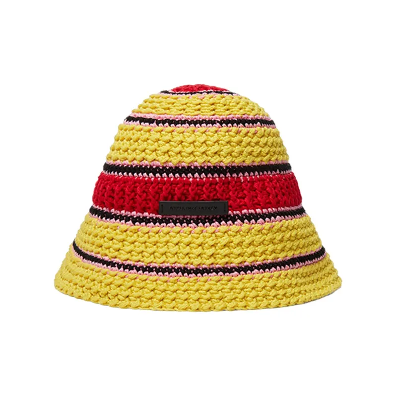 Stella McCartney Colour Block Crochet Hat-0