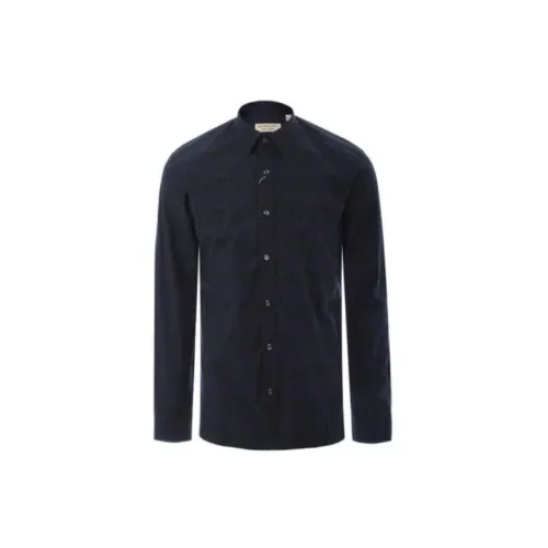 Burberry Shirts Men Ink Blue