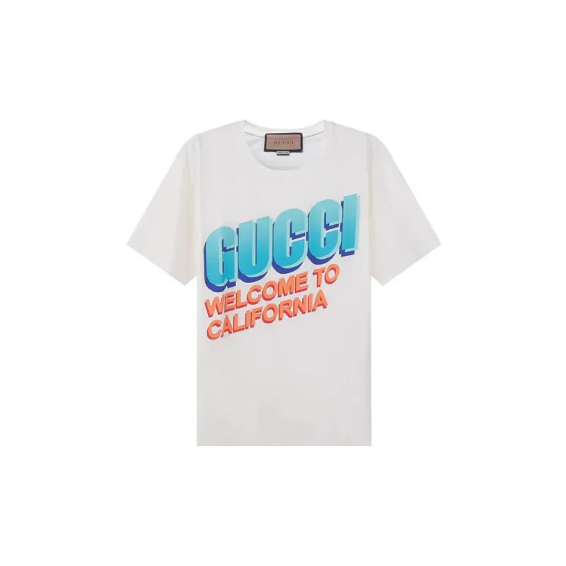 GUCCI Welcome To California T shirt White-2