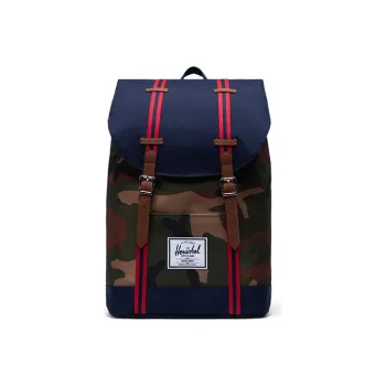 Herschel Polyester Laptop Bag Backpack Large Size Unisex Woodland Camouflage