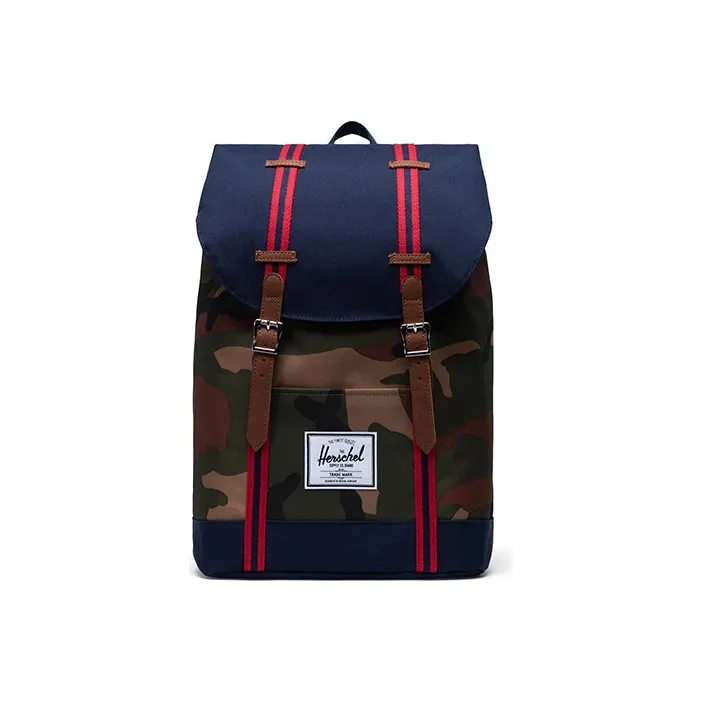 Herschel Polyester Laptop Bag Backpack Large Size Unisex Woodland Camouflage-0