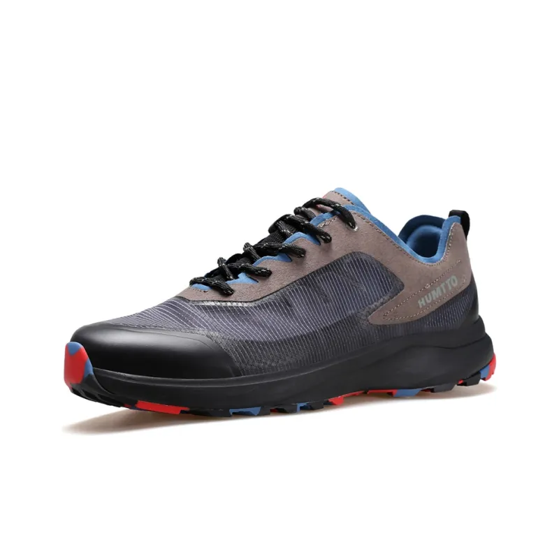 HUMTTO Cushioning, Slip Resistant, And Abrasion Resistant Low Top Outdoor Shoes Men's Black Chestnut-1