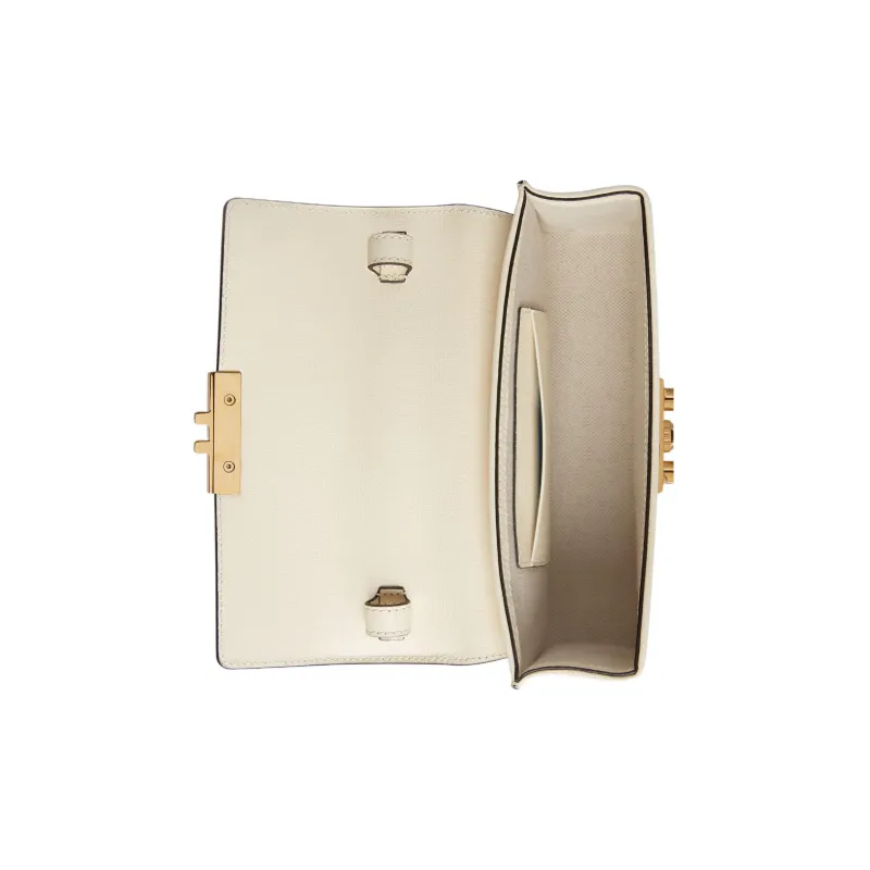 GUCCI Padlock Leather Portable Crossbody Bag Shoulder Bag Mini Women's White-5