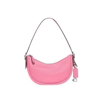 COACH Luna Leather Portable Crossbody Bag Shoulder Bag Women's Floral Pink