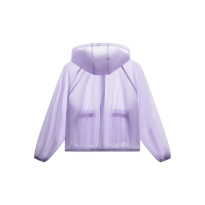 LiNing Sports Trend Series Trench Coat Women's Vero Rose Purple-1