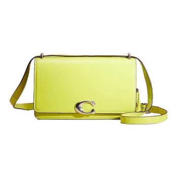 COACH Bandit Calfskin Shoulder Bag, Crossbody Bag Women's Neon Yellow