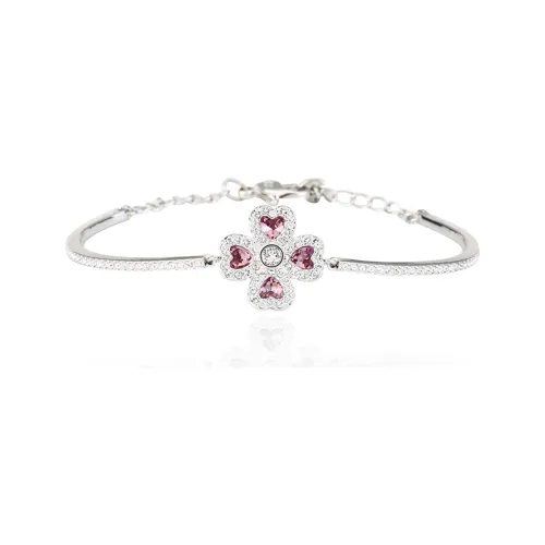 Swarovski Bracelets Women's White Gold-Plated Color