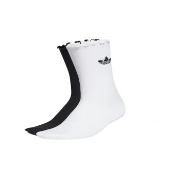 Adidas Originals Semi Sheer Ruffle Crew Socks 2 Pairs