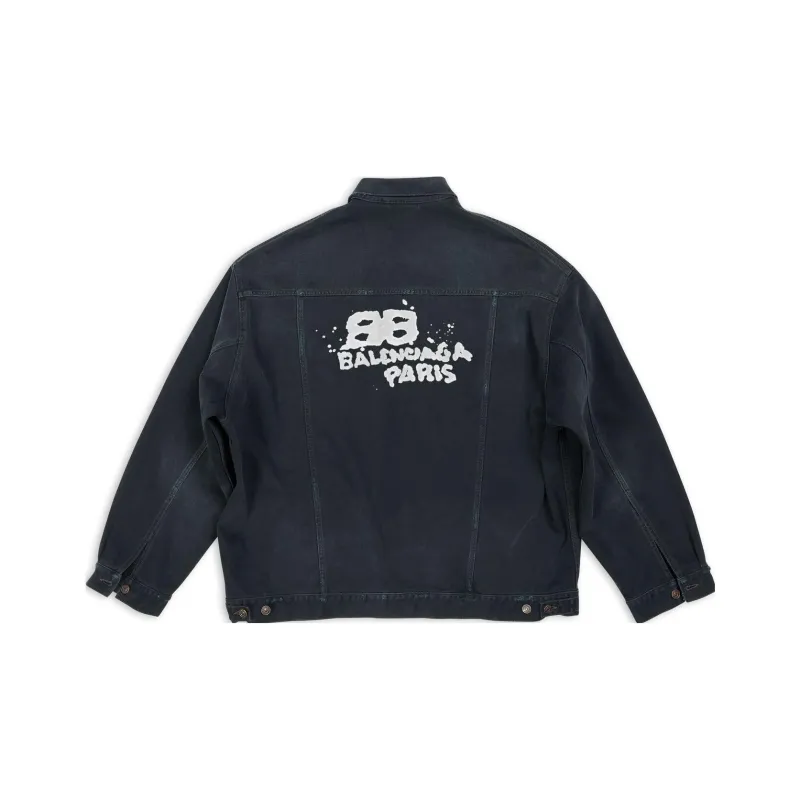 Balenciaga Jackets Men Black-1