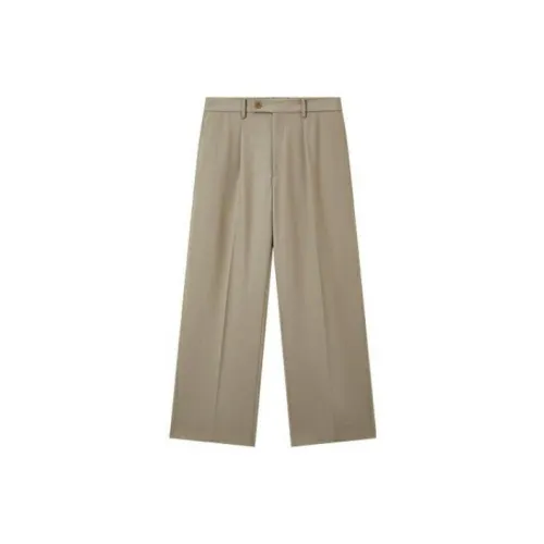 OPICLOTH Casual Pants Unisex Khaki