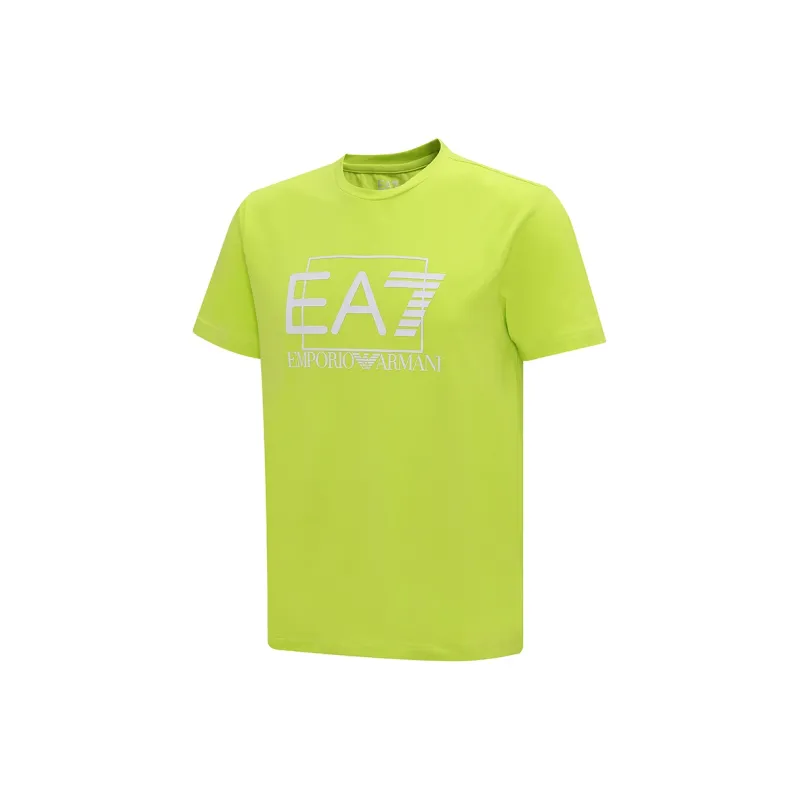 EMPORIO ARMANI EA7 SS23 T Shirt Men's Neon Green-2