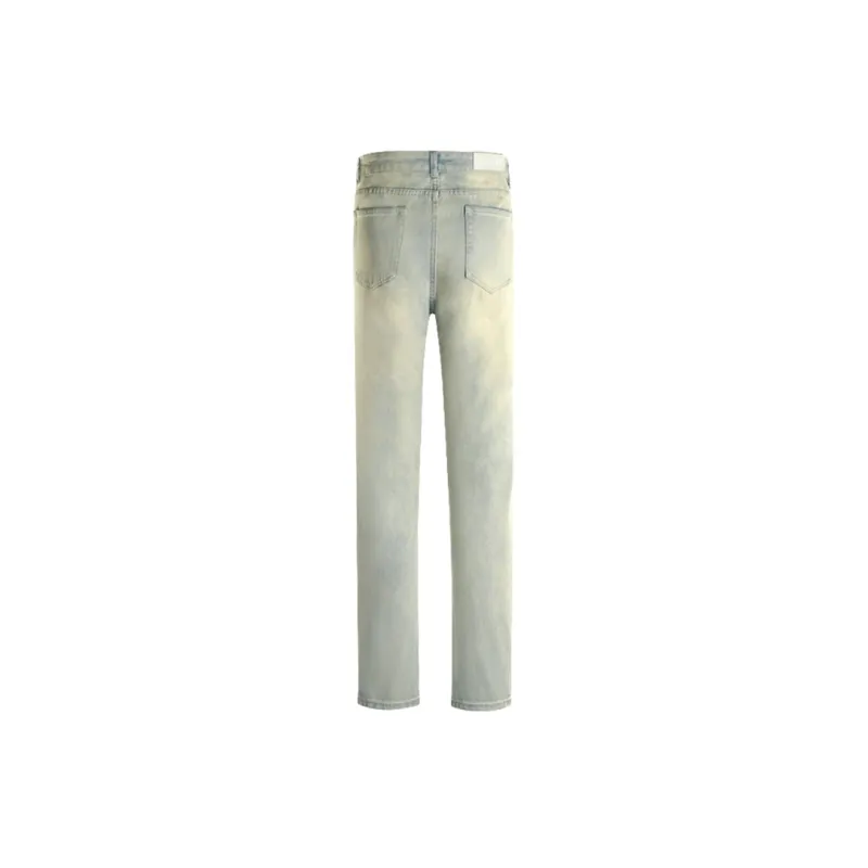 COOLALPACA Jeans Fall Unisex Yellow Mud Denim-1