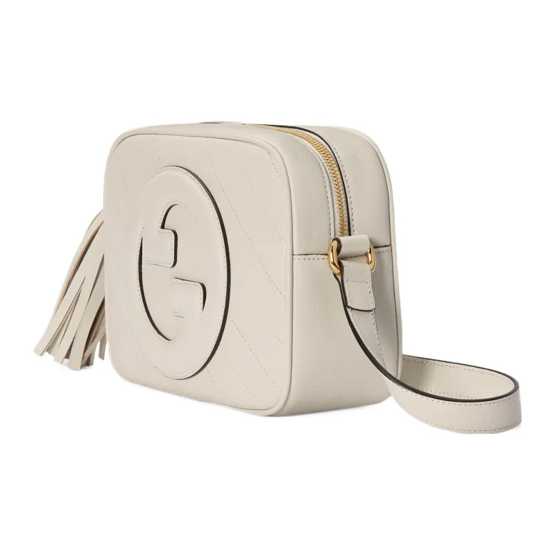 GUCCI Blondie Leather Crossbody Bag, Shoulder Bag Women's White-1