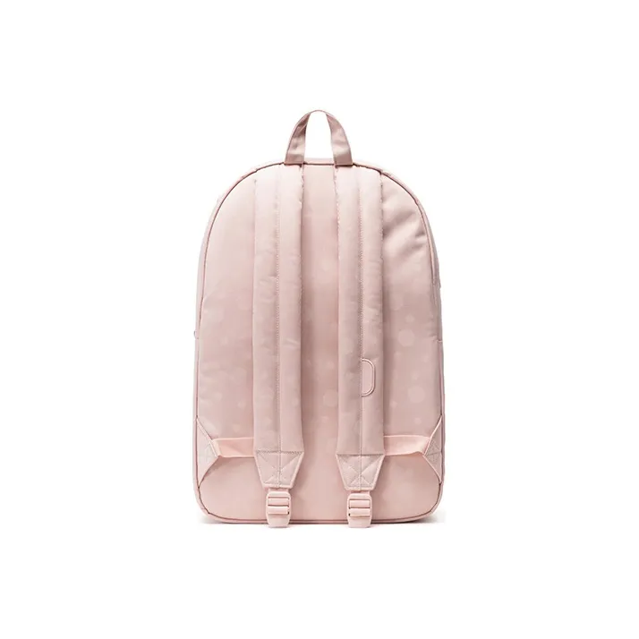 Herschel Leather Decorative Patch Backpack Large Size Women's Rose Pink-2