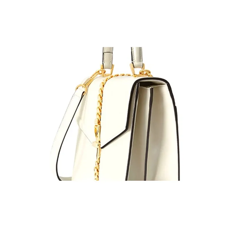 GUCCI Sylvie 1969 Leather Shoulder Bag Crossbody Bag Handbags Small Size Women's White-6