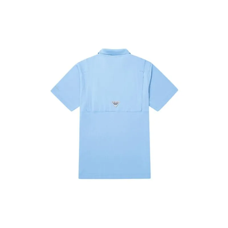 Columbia Polo Shirts Men Sky Blue-1