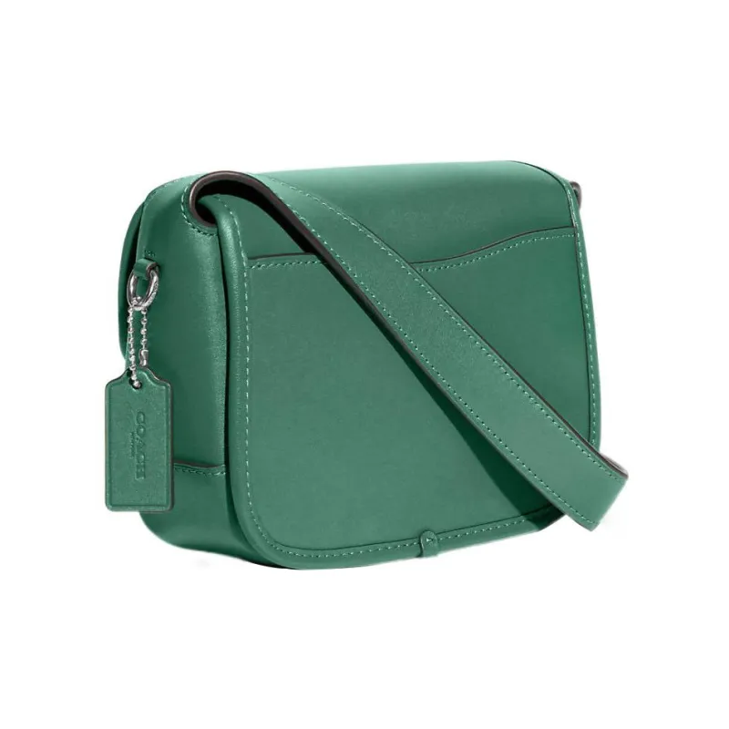 COACH Tabby Glove Tanning Shoulder Bag, Crossbody Bag Trumpets Women's Green-1