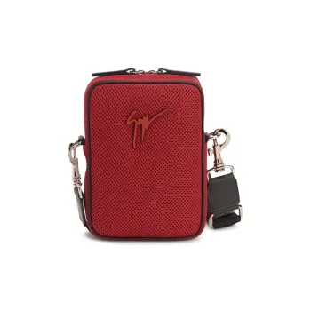 Giuseppe Zanotti/GZ Mesh Fabric Crossbody Bag Shoulder Bag Women's Red