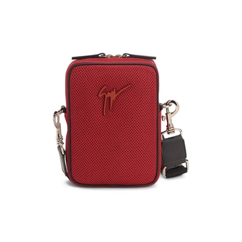 Giuseppe Zanotti/GZ Mesh Fabric Crossbody Bag Shoulder Bag Women's Red-0