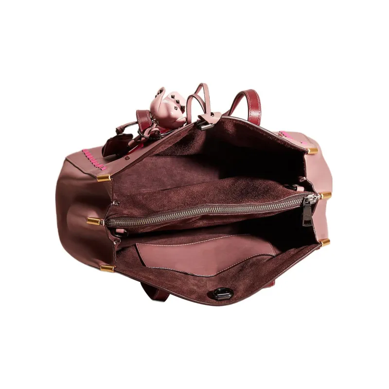 COACH Cooper Glove Tanned Leather, Leather Tote Bag, Shopping Bag, Shoulder Bag, Handbag Large Size Women's Rose-2