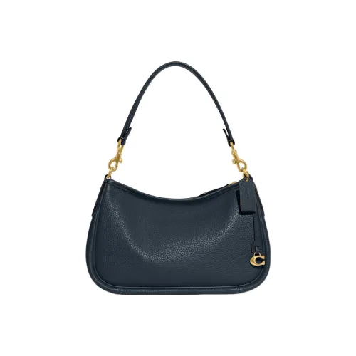 COACH Cary Leather Shoulder Bag, Crossbody Bag Tubas Womens Black
