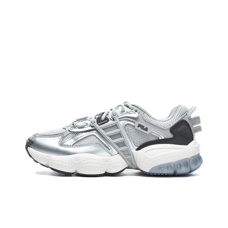 fila cinza Ladder Shoes Silver Grey Black Women s POIZON