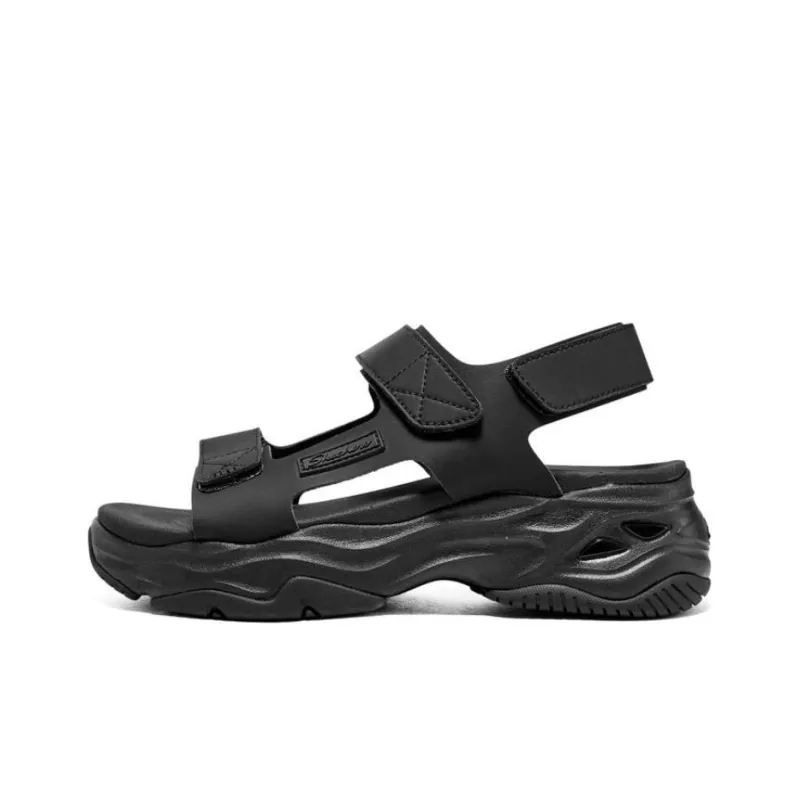 Skechers D'LITES Series Beach Sandals Women's Black-0