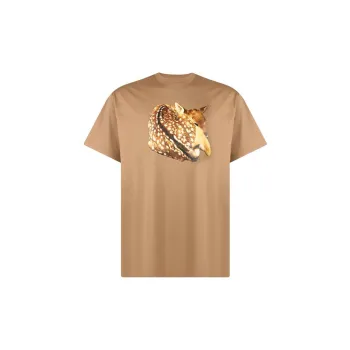 Burberry Deer Print Oversized T Shirt