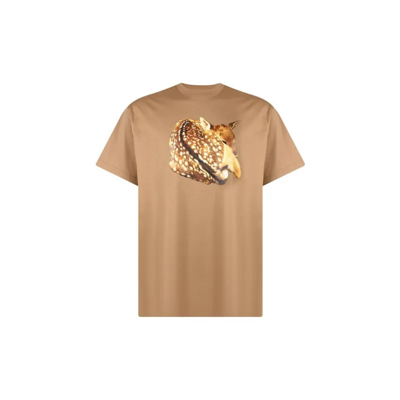 Burberry Deer Print Oversized T Shirt-0