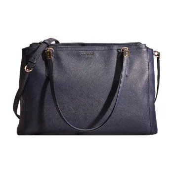 COACH Madison Leather One Shoulder Handbags Large Size Women's Marine Blue