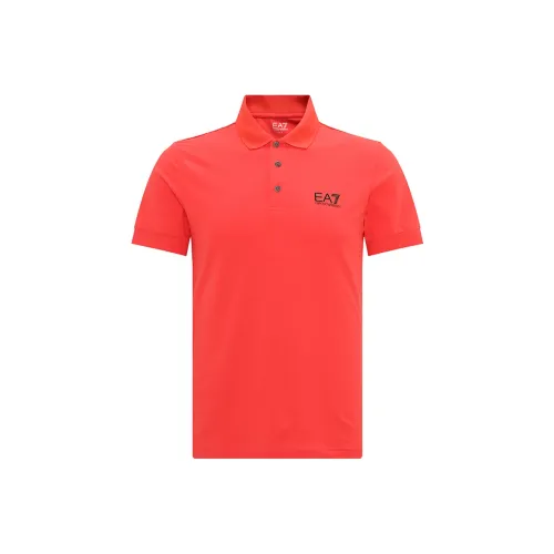 EMPORIO ARMANI EA7 Polo Shirts Men Red